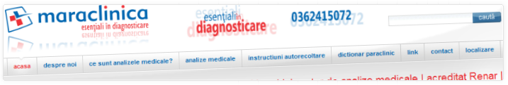 MaraClinica | esentiali in diagnosticare | Web Design