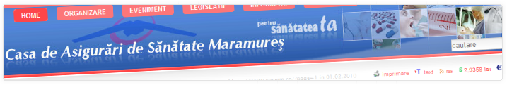 Health Insurance House of Maramures | Web Design
